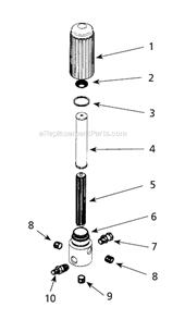 Filter Diagram and Parts List for AL2710  Campbell Hausfeld Paint Sprayer